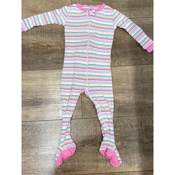 Baby GAP Other - Baby GAP Unisex Striped Footed Pajama 18-24 Months Multicolor